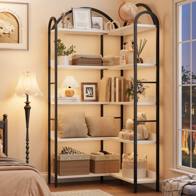 173.99cm H x 80cm W Iron Bookcase