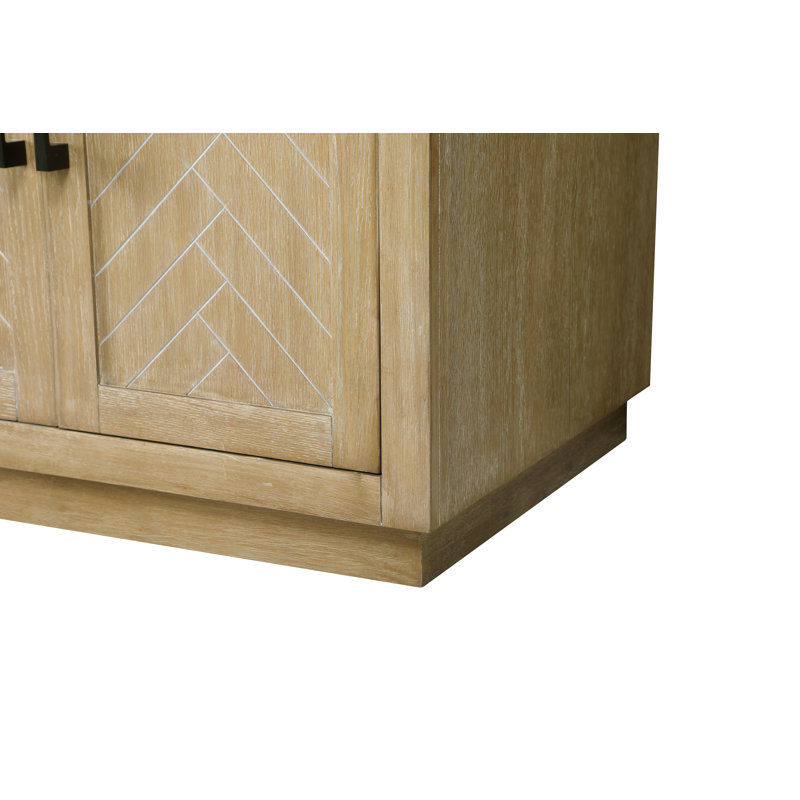 Meuble-lavabo double 72 po, Lin chêne, 60"