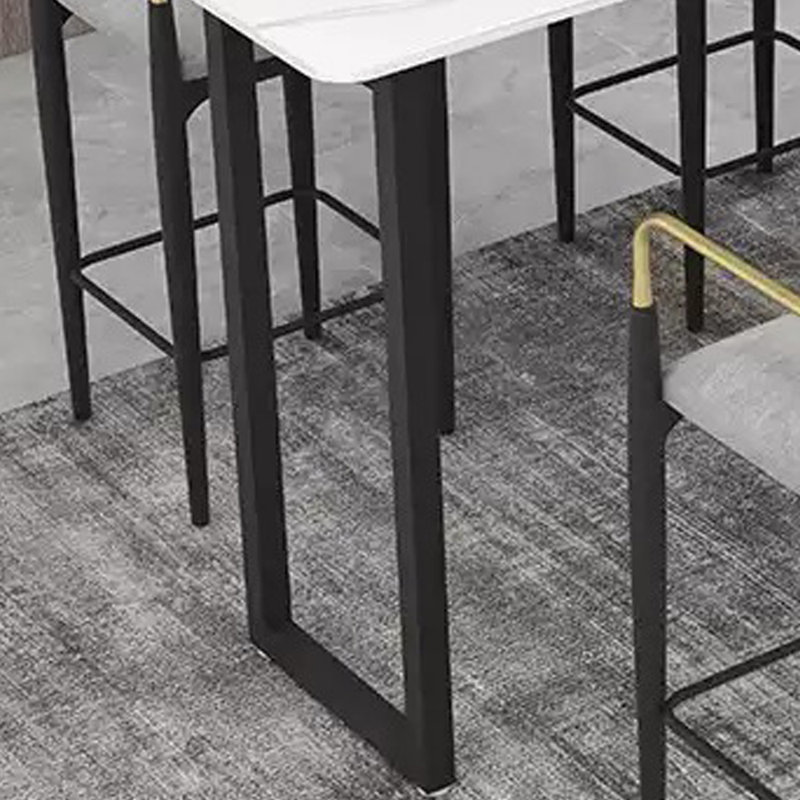 Tables de bar Light Luxury, H 41,3 po x L 78,7 po x l 23,6 po, Noir