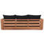Tulum 87'' Wide Teak Patio Sofa with Cushions-86504299
