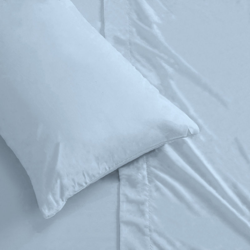 Twin White Solid Microfiber Sheet Set