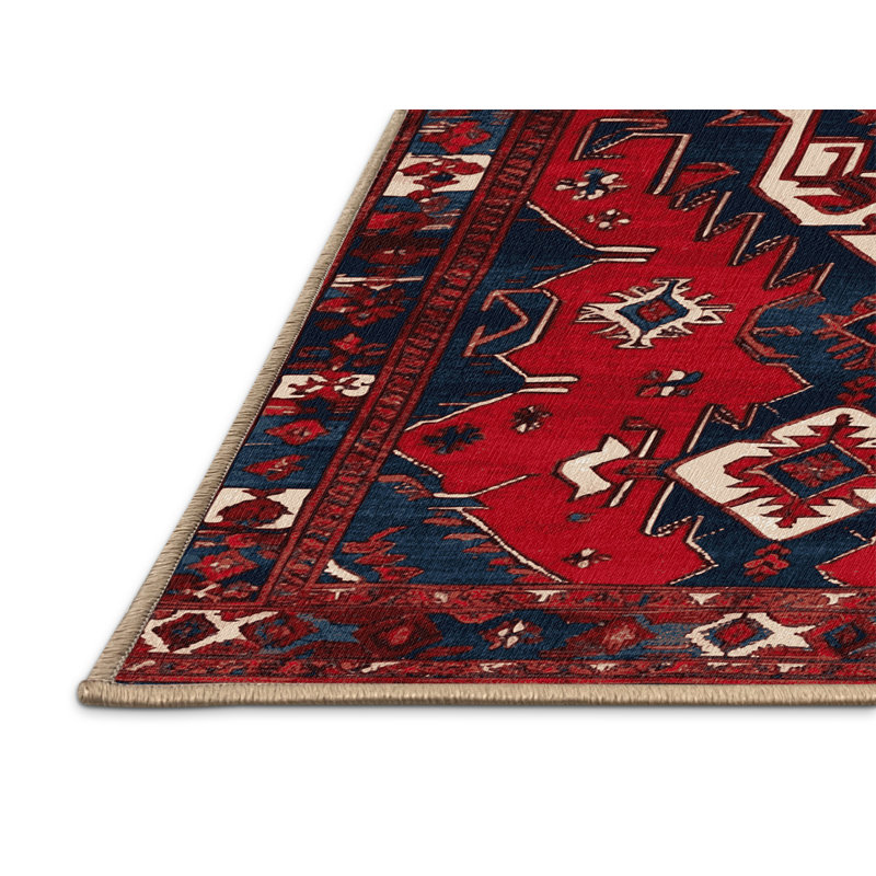 Tapis brun turc lavable à la machine, Rectangulaire 2 pi x 3 pi