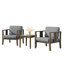Ensemble de patio d'extérieur pour deux personnes en teck Junco avec coussins et table d'appoint-2002045961-2002045957