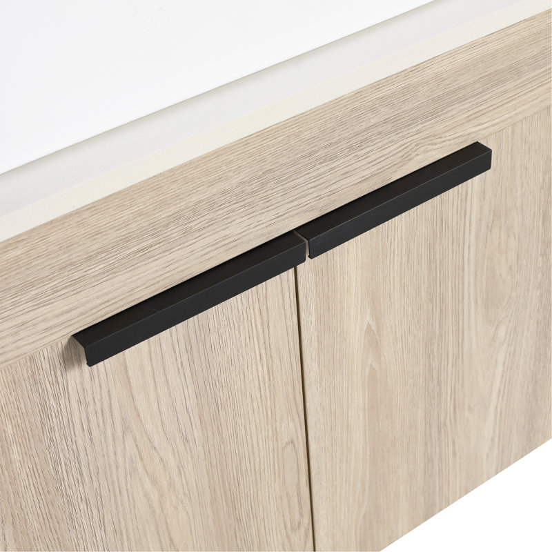 Meuble-lavabo moderne 24 po avec lavabo en céramique et fixation murale