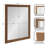 Travon Textured Farmhouse Rectangle Bathroom Mirror