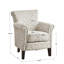 Chaise à dossier serré, mousse haute, fabrication en bois massif, style multicolore h 35,64 po, garniture cloutée double, P 31 po x l 29,1 po-1122819913