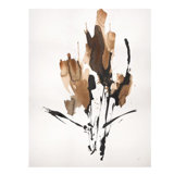 Sepia Florals III Print by Paul Ngo