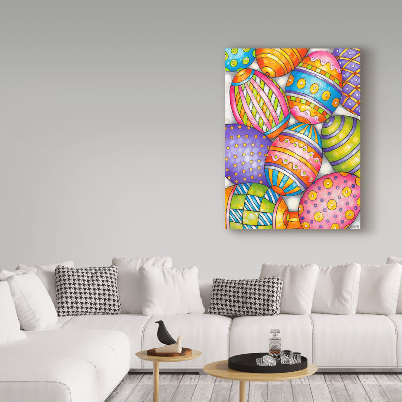 Motif d'œuf de Pâques par Cathy Horvath-Buchanan, reproduction sur toile, H 19 po x l 14 po x P 2 po