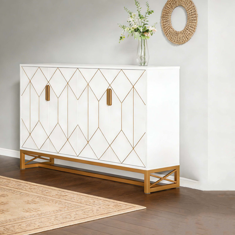 Modern Sideboard Buffet Kitchen Storage Cabinet with Doors