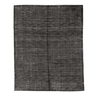 Tapis ivoire / noir noué à la main de haute qualité
