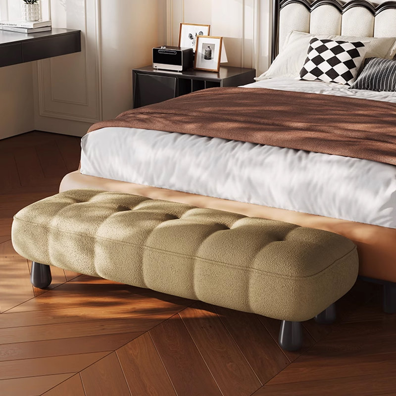 Upholstered Bench, Goose Yellow