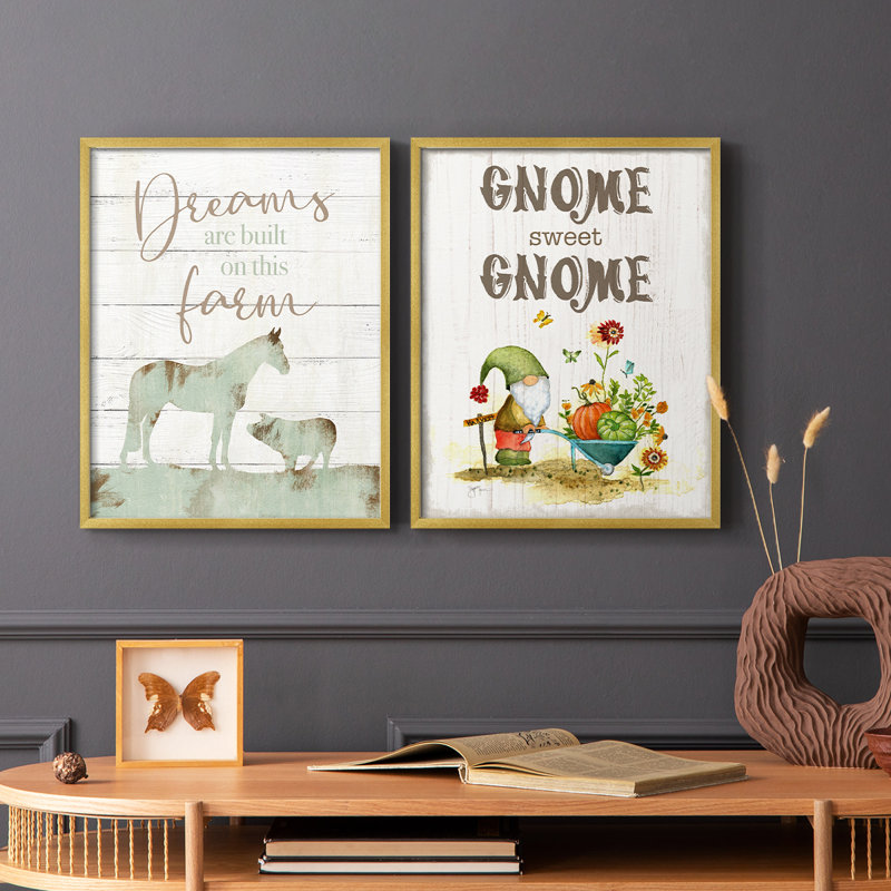 Farmhouse Dreams-Reproduction encadrée de qualité supérieure - prêt à être accroché - aucun clou requis - aucun clou requis