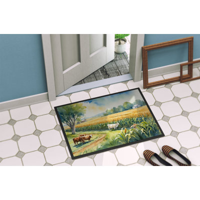 Cows by the Cornfield Doormat
