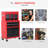 Dotan 24.25'' W 6 -Drawer Steel Bottom Rollaway Chest with Wheels