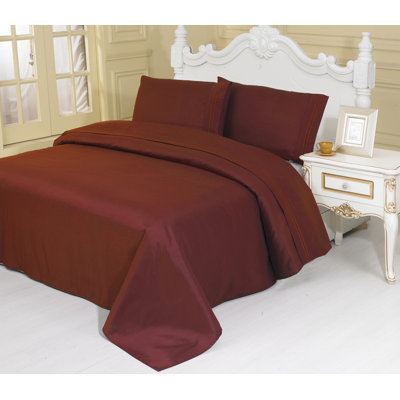Cotton Blend Solid Colour Sheet Set