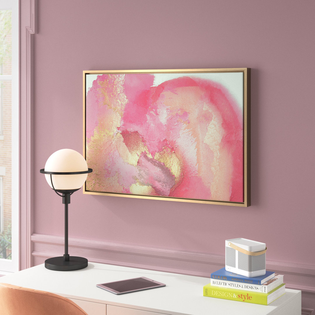 Braymer MP Pink Golden Hour by Mentoring Positives - Floater Frame Print on Canvas Orren Ellis