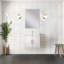 24 po X P 22 po Meuble-lavabo D avec comptoir en quartz blanc-579244750