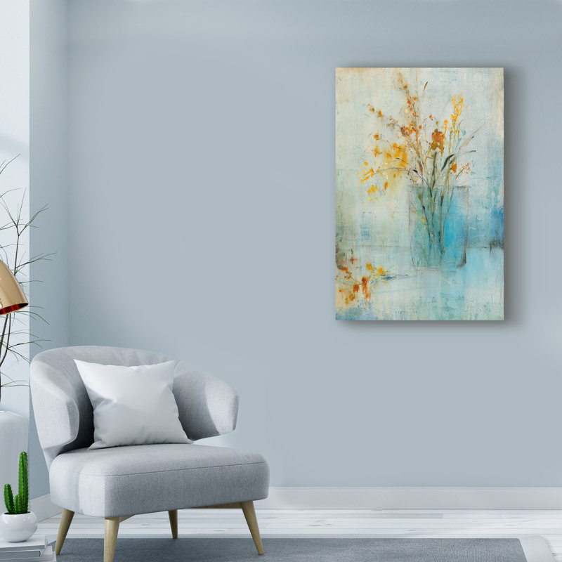 "Contenant bleu I" par Timothy O 'Toole - reproduction sur toile, H 19 po x l 12 po x P 2 po