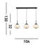 Rorie 3-Light Kitchen Island Chandelier