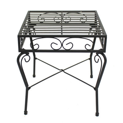 Ducor Square Metal Outdoor Side Table , 19.94'' in. W 19.94'' in. D