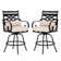 Alyne Metal Outdoor Stool with Cushion