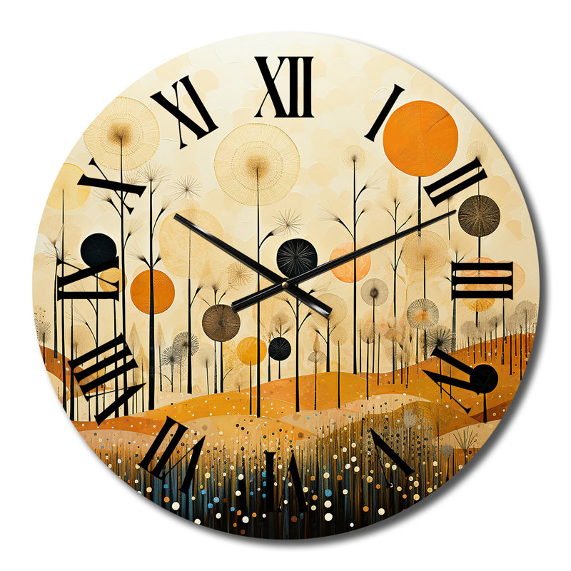 Horloge murale en métal Danek, Moyenne