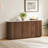 70" Modern Fluted Sideboard With Curved Edge & Soft-Close Doors-1524257698