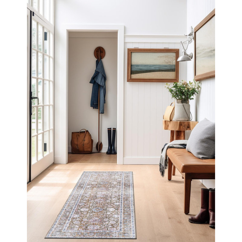 Tapis de couloir contemporain Hugley, Tapis de couloir 2 pi x 8 pi
