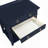 Carmona Midnight Blue 2-Drawer Tray Top Nightstand-889680975
