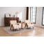 Ensemble de 2 chaises d'appoint en chenille de style Mid-Century moderne en forme de nuage, fauteuils de salon en bois massif pour le salon et la chambre à coucher-1769457551