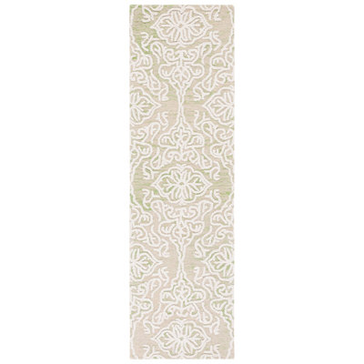 Anjaly Hand Tufted Wool Damask Rug