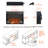 23 inch electric fireplace insert, thin heater with log set & realistic flame, remote control with timer, overheating protection-1161120334