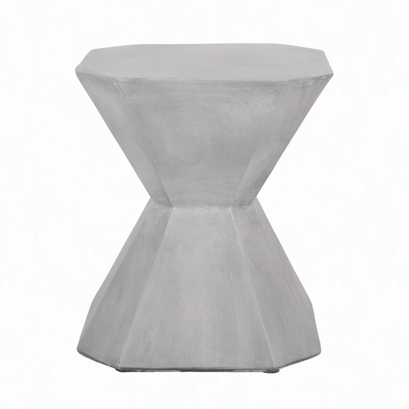 Outdoor Lightweight Concrete Side Table