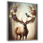 «Deer With Blooming Antler I», impression sur toile encadrée-2050960636-2039155298