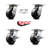 4 Piece Phenolic Caster Set