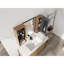 Armoire à pharmacie moderne avec rangement, miroir en bois 41,3 po pour salle de bain