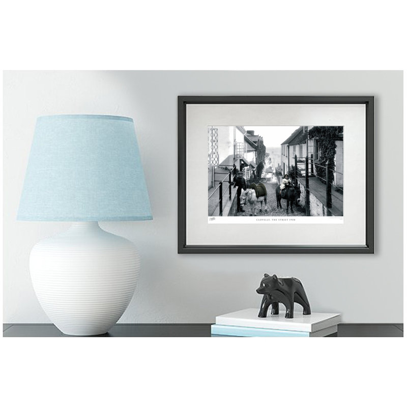 Clovelly, The Street 1908 - Single Picture Frame Print, 28cm H x 36cm W x 2.3cm D