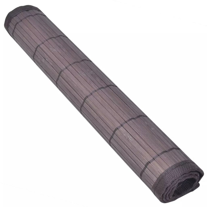 Bamboo Solid Colour Rectangle Placemat, Dark Brown