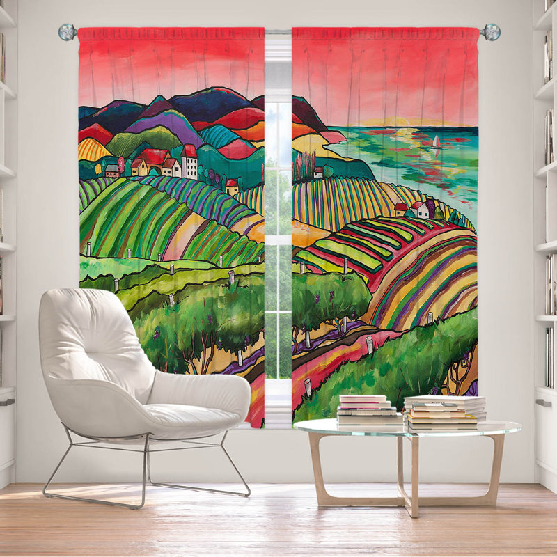 Ensemble de rideaux 2 pièces Franciska, L 40 po x L 82 po
