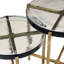 Haymann Glass Nesting End Table