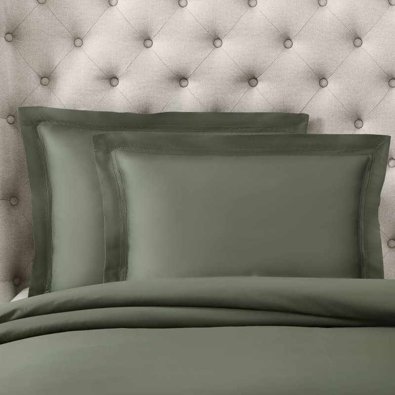 Yalda Duvet Cover Set, Queen, Green
