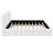King Size Upholstered Platform Bed, White-406820692