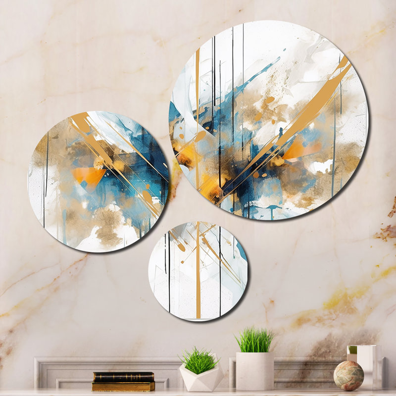 Abstract Wall Decor on Metal