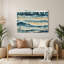 Nautique, couleurs côtières, art mural en métal beige