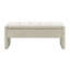 Banc d'entrée gris avec rangement rembourré - Design moderne pour la maison