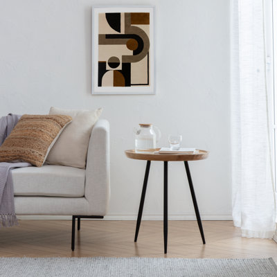 Aneth Solid Wood Top End Table
