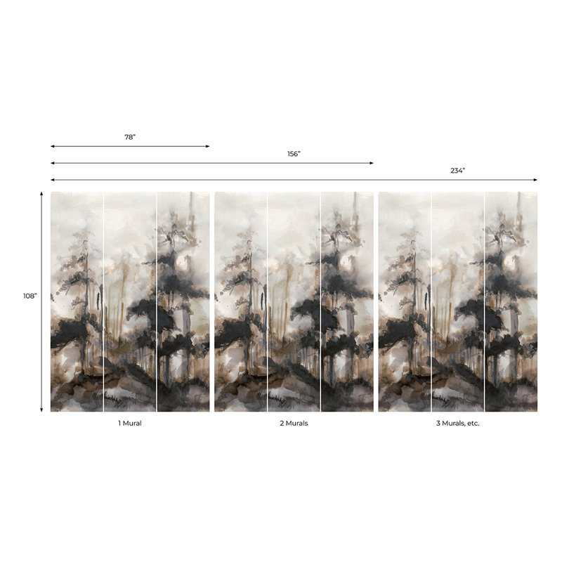 Jadzia 108' L x 78" W Peel and Stick Wall Mural