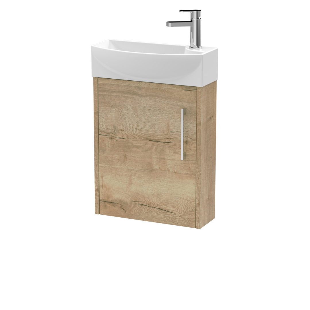 Juno 450mm Single Bathroom Vanity with Integrated Vitreous China Basin