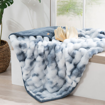 Faux Fur Weighted Throw Blanket