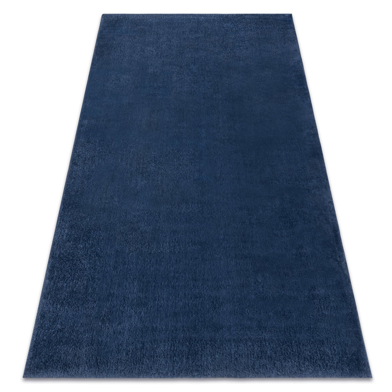 Pacificia Solid Colour Area Rug, Rectangular 160cm x 220cm, Blue